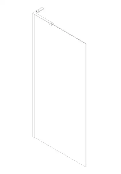 KOER SR SP02-100x200 Walk-In, прозоре скло, матове золото (KR5396)