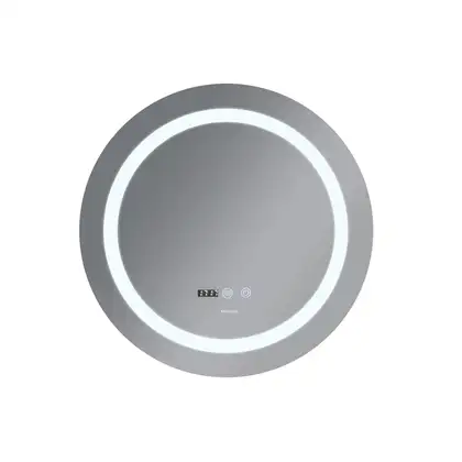 Дзеркало Mixxus PLAIN MC02-60 з Led Touch, Anti-fog, димером, регулятором яскравості, годинником (M (MI6012)