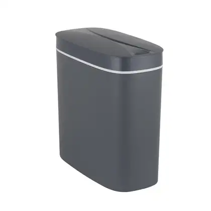 Відро для сміття сенсорне овальне Mixxus Flat-TC0109 Graphite 9 л колір графіт (MI7075)