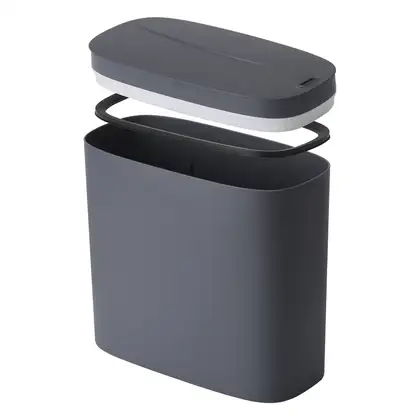 Відро для сміття сенсорне овальне Mixxus Flat-TC0109 Graphite 9 л колір графіт (MI7075)