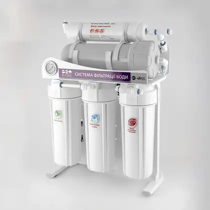 Фільтр зворотнього осмосу Raifil 400G-3/8 10"Slim з манометром (2467)
