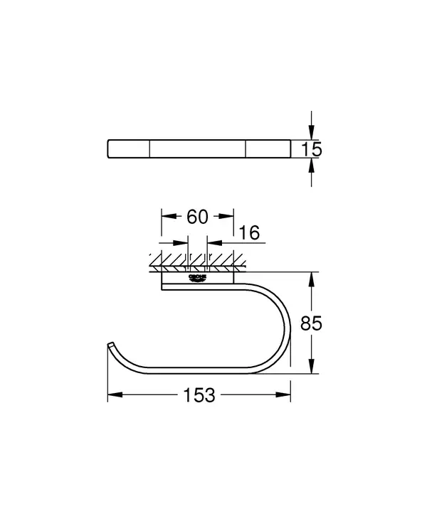 Тримач для туалетного паперу Grohe Selection (41068000)