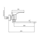 KOER KB-73010-05 Змішувач для кухні, чорний (KR3491)