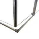 Душова кабіна без піддону Koer SR SC03-100x100x200-TR-01 прозоре скло Easy Clean 6мм, хром (KR5357)