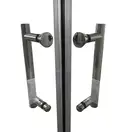 Душова кабіна без піддону Koer SR SC03-100x100x200-TR-01 прозоре скло Easy Clean 6мм, хром (KR5357)