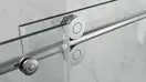 KOER SR SD06-140x220-TR-01 Двері в нішу, хром (KR5368)
