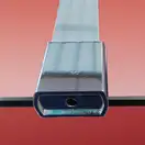 Душова перегородка Koer SR SP01-100x200-TR-01 Walk-In прозоре скло Easy Clean 8мм, хром (KR5393)