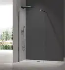Душова перегородка Koer SR SP01-100x200-TR-01 Walk-In прозоре скло Easy Clean 8мм, хром (KR5393)