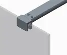 Душова перегородка Koer SR SP01-100x200-TR-01 Walk-In прозоре скло Easy Clean 8мм, хром (KR5393)