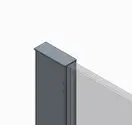 Душова перегородка Koer SR SP01-100x200-TR-01 Walk-In прозоре скло Easy Clean 8мм, хром (KR5393)