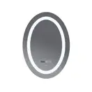 Дзеркало Mixxus PLAIN MV02-50x70 з Led Touch, Anti-fog, димером, регулятором яскравості, годинником (MI6010)