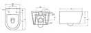 Mixxus ELLIPSE-0306-T3 Підвісний унітаз, білий (MI6704)