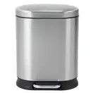 Відро для сміття з плавним закриттям овальне Mixxus Premium Strong-TC0105 SS Color 5л колір наржаві (MI7080)