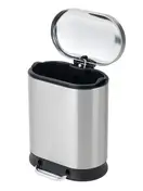 Відро для сміття з плавним закриттям овальне Mixxus Premium Strong-TC0120 SS Color 20л колір наржав (MI7081)