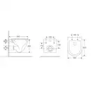Mixxus Premium Ellipse Підвісний унітаз, безобідковий (MP6466)