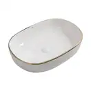 MIXXUS PREMIUM ELLIPSE-0105 EDGE GOLD Раковина, золото (MP6564)