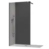 Душова перегородка Koer SR SP01-100x200-TR-01 Walk-In прозоре скло Easy Clean 8мм, хром (KR5393)