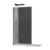 KOER SR SP02-100x200-TR-07 Душевая перегородка, графит (KR5397)