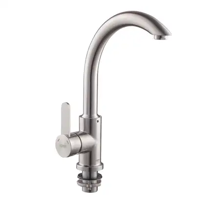 Змішувач для кухні Koer KI-70019-02 (з нерж. сталі) (Колір нерж) (KR4795)