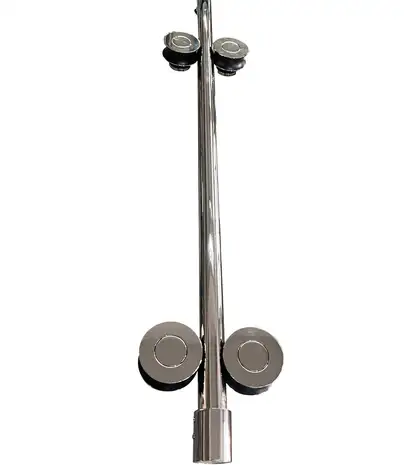 KOER SR SD06-140x220-TR-01 Двері в нішу, хром (KR5368)