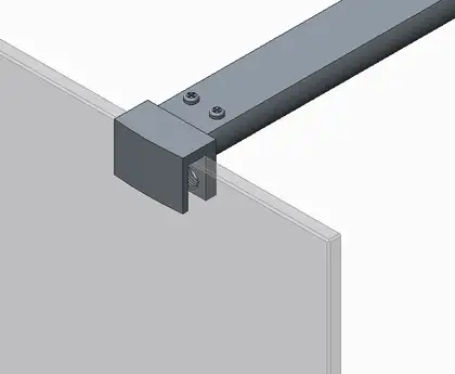 Душова перегородка Koer SR SP01-100x200-TR-01 Walk-In прозоре скло Easy Clean 8мм, хром (KR5393)