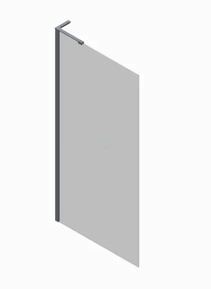 KOER SR SP02-100x200-TR-07 Душова перегородка, графіт (KR5397)