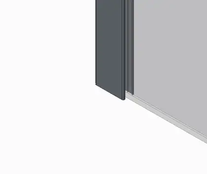 KOER SR SP02-100x200-TR-07 Душова перегородка, графіт (KR5397)