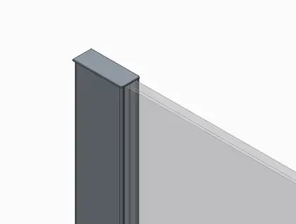 KOER SR SP03-120x200-TR-01 Перегородка Walk-In, хром (KR5398)