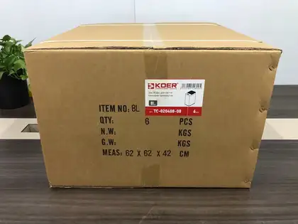 Відро для сміття сенсорне прямокутне Koer TC-020408-08 8 л колір білий (KR5589) Відро для сміття сенсорне прямокутне Koer TC-020408-08 8 л колір білий (KR5589)