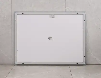 Дзеркало Mixxus WARM MR02-120x80 з Led Touch, Anti-fog, димером, регулятором яскравості, годинником (MI6001)