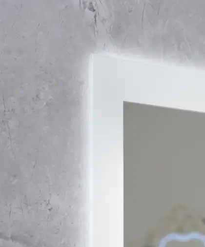 Дзеркало Mixxus FLAT MR04-100x60 з Led Touch, Anti-fog, димером, регулятором яскравості, годинником (MI6008)