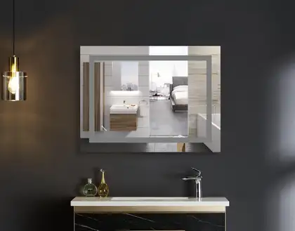 Дзеркало Mixxus WARM MR12-70x50-Reverse з Led Touch, Anti-fog, димером, регулятором яскравості (MI6 (MI6670)