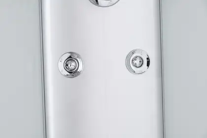 Бокс душовий з гідромасажем Mixxus STRONG SBH01-90x90x215-GR SATIN з високим піддоном (MI6889)