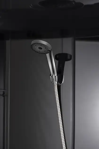 Бокс душовий з гідромасажем Mixxus STRONG SBH01-90x90x215-GR SATIN з високим піддоном (MI6889)