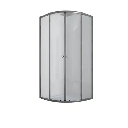 Mixxus PLAIN SC01 Душова кабіна, графіт (MI6902)