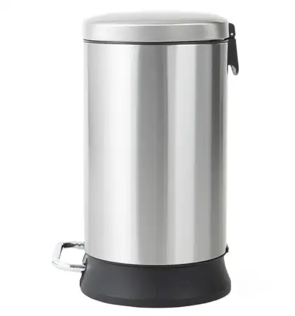 Відро для сміття з плавним закриттям овальне Mixxus Premium Strong-TC0105 SS Color 5л колір наржаві (MI7080)