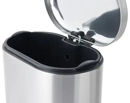 Відро для сміття з плавним закриттям овальне Mixxus Premium Strong-TC0120 SS Color 20л колір наржав (MI7081)