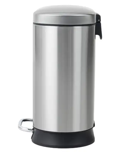 Відро для сміття з плавним закриттям овальне Mixxus Premium Strong-TC0120 SS Color 20л колір наржав (MI7081)