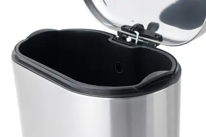 Відро для сміття з плавним закриттям овальне Mixxus Premium Strong-TC0120 SS Color 20л колір наржав (MI7081)