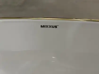 MIXXUS PREMIUM ELLIPSE-0105 EDGE GOLD Раковина, золото (MP6564)