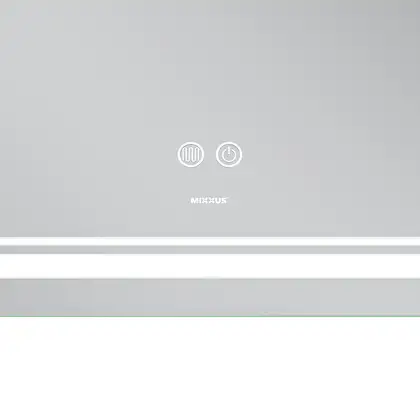 Дзеркало Mixxus Premium QUADRO MR20-100x70 з Led Touch, Anti-fog, димером, регулятором яскравості, (MP6622)