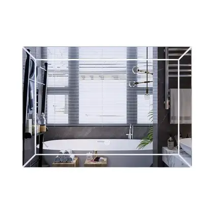 Дзеркало Mixxus Premium CUBIC MR14-80x60-Reverse з Led Touch, Anti-fog, димером, регулятором яскрав (MP6648)
