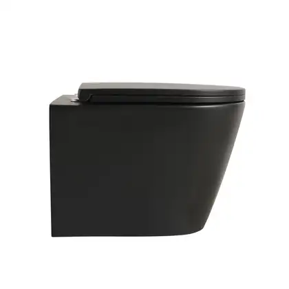 Унітаз підвісний Mixxus Premium BEVEL-0304-T1 BLACK 480x360x360mm сист. змиву TORNADO 1.0 (MP6677)