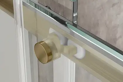 KOER SR SC03 Душова кабіна без піддону, матове золото (KR5358)
