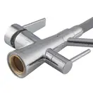 KOER KB-72003-01 Змішувач кухонний 2в1, хром/графіт (KR3375)
