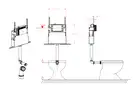 Koer KT-0405 Инсталляционный бачок для напольного унитаза (KR5314)
