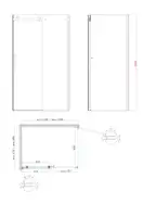 KOER SR SW01-90x200-TR-01 Бічна стінка, хром (KR5381)