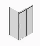KOER SR SW01-90x200-TR-01 Бічна стінка, хром (KR5381)