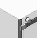 KOER SR SW01-90x200-TR-01 Бічна стінка, хром (KR5381)