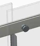KOER SR SW01-90x200-TR-01 Бічна стінка, хром (KR5381)